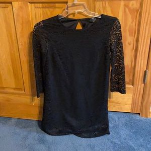 Black lace dress